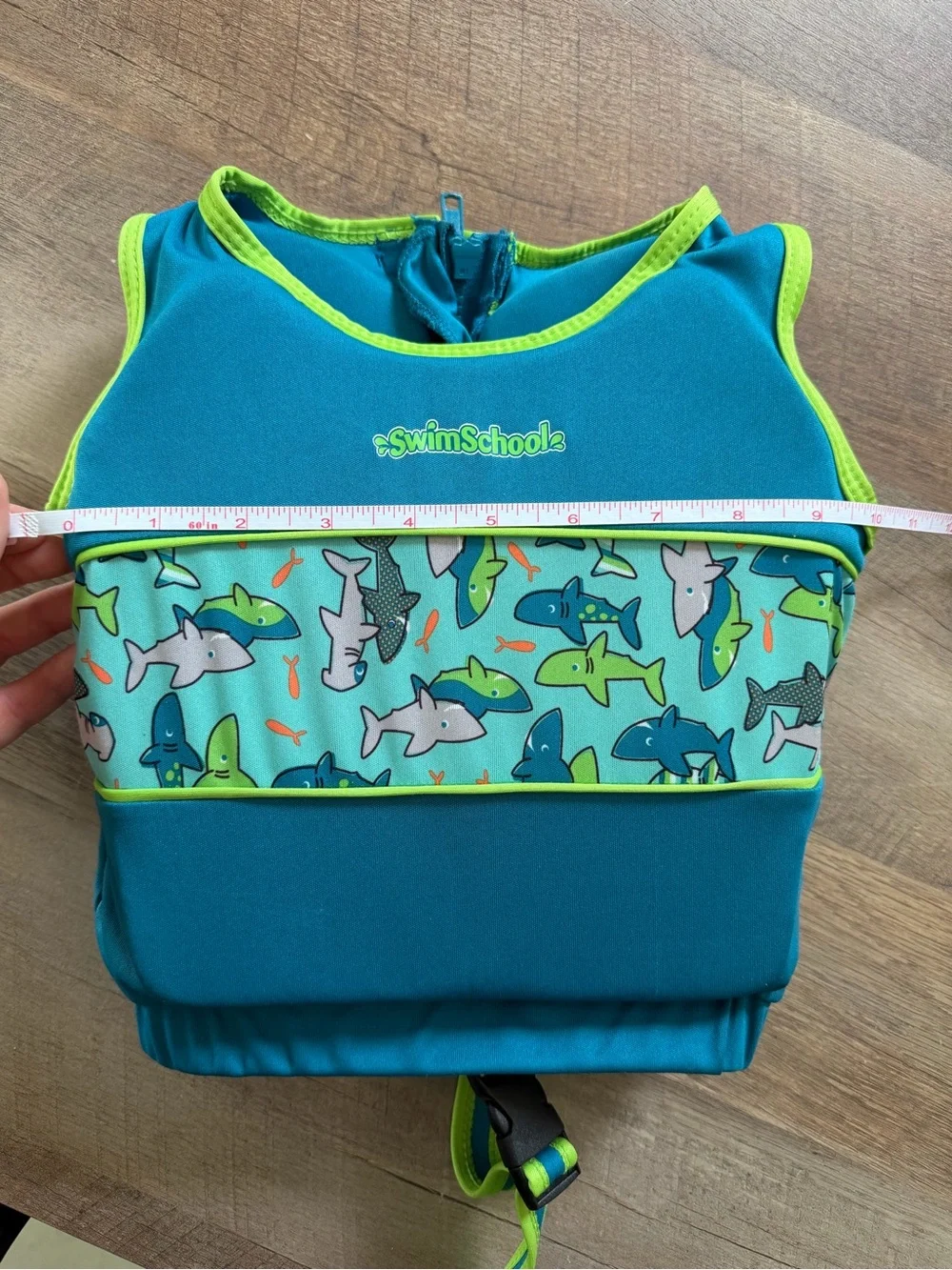 SwimSchool Blue Shark Kids Swim Vest Floatation Aid S/M Ages 2–4